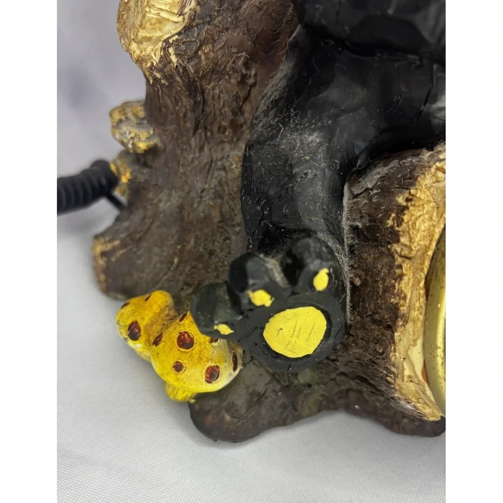 🐻VTG Black Bear Eating Honey W/ Bees dial Phone, Excellent Condition Rare
